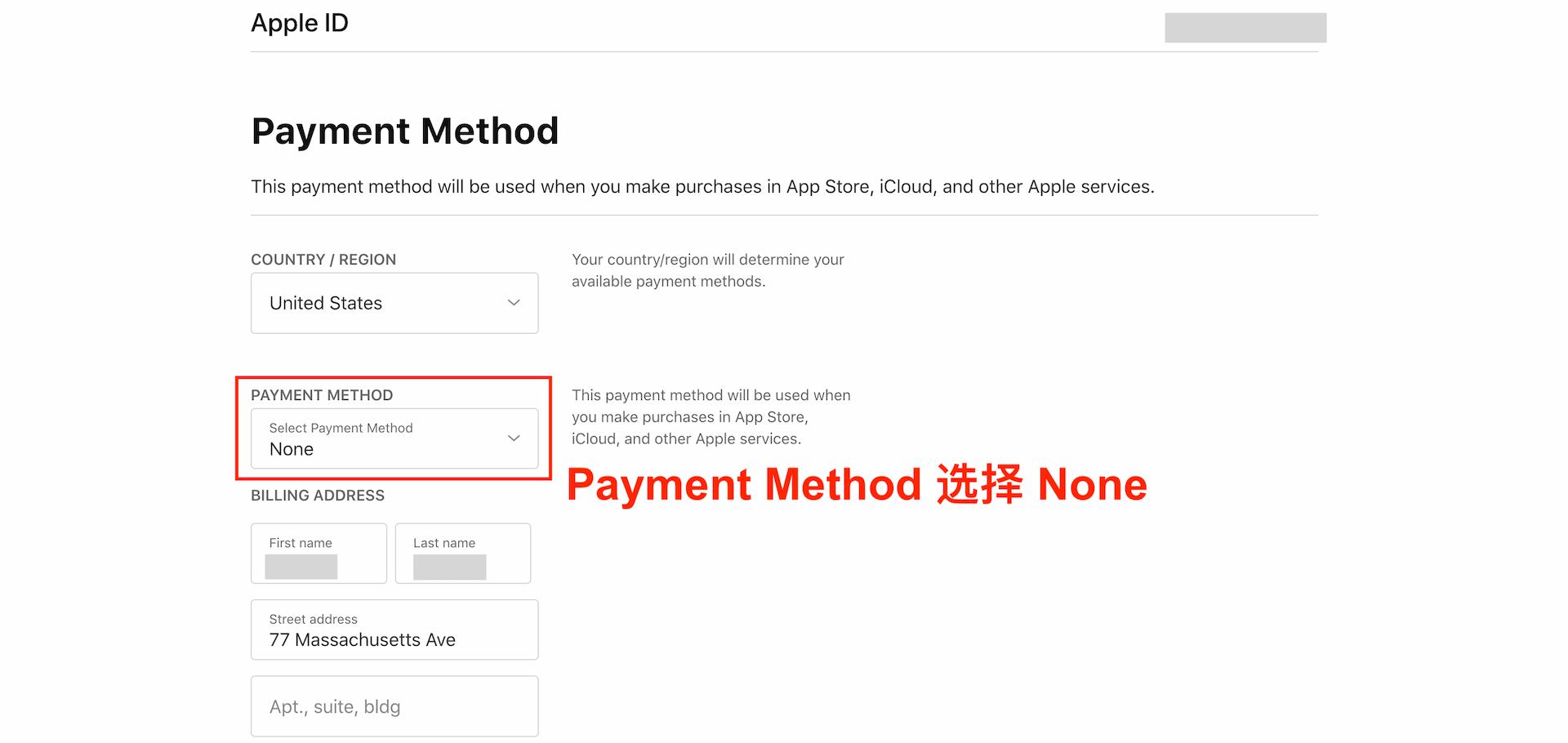 填写 Payment & Shipping 信息